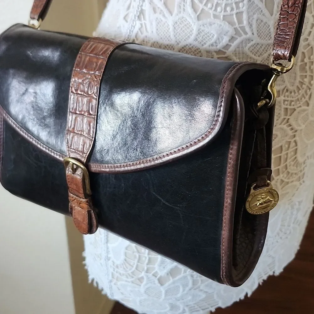 Brahmin Tuscany Vintage Americana Y2K Leather Bag In Excellent Condition